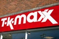 T K Maxx logo advertising sign